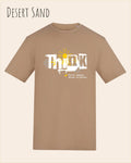 unisex baumwoll t shirt desert sand mit think design