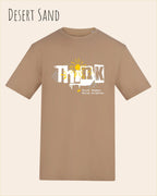 unisex baumwoll t shirt desert sand mit think design