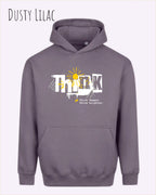 unisex streetwear hoodie dusty lilac im oversize fit mit design think