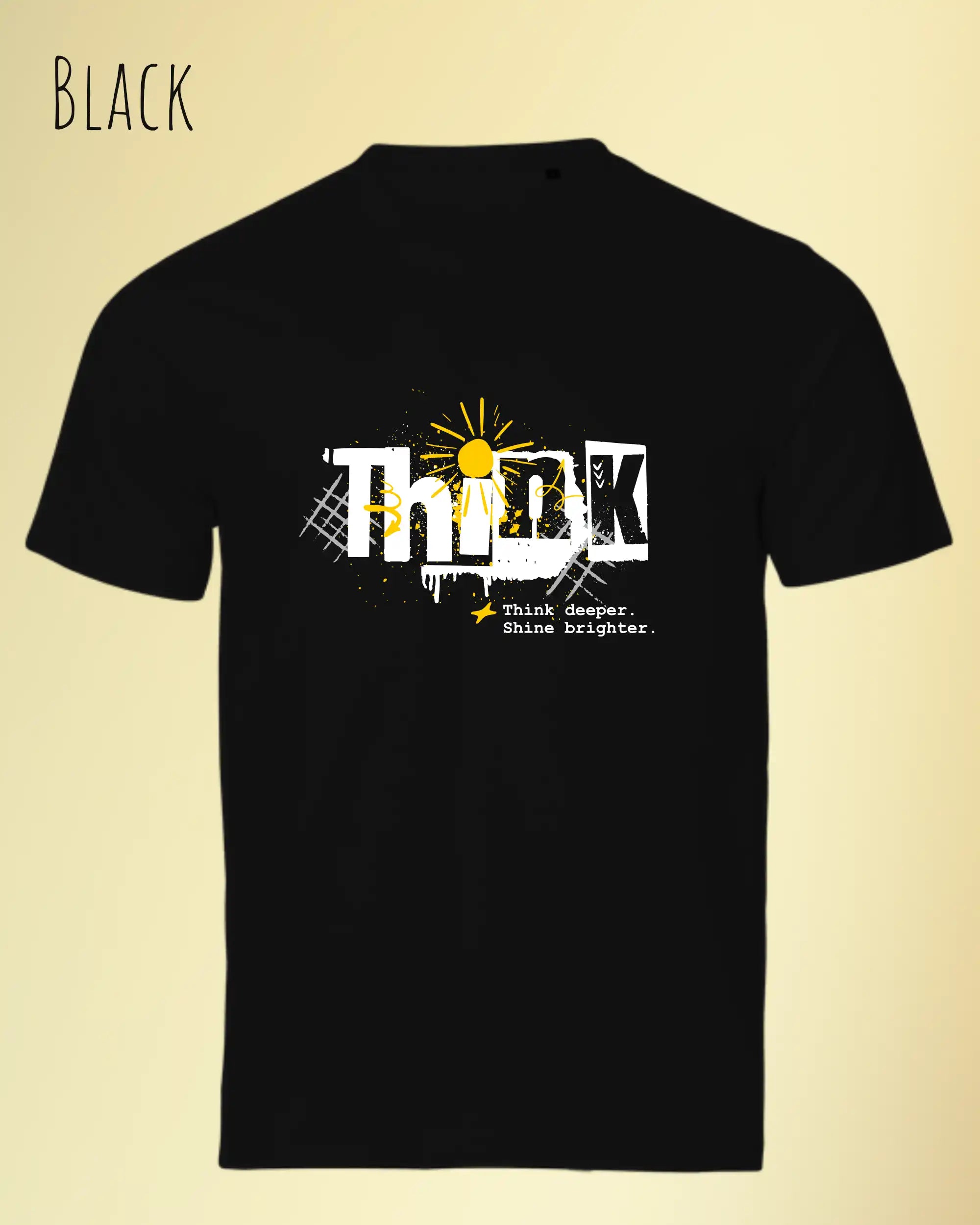 Bio-Baumwolle T-Shirt – Tee Jays Urban Luxury Tee 1150 – Unisex - farbe black - design: think
