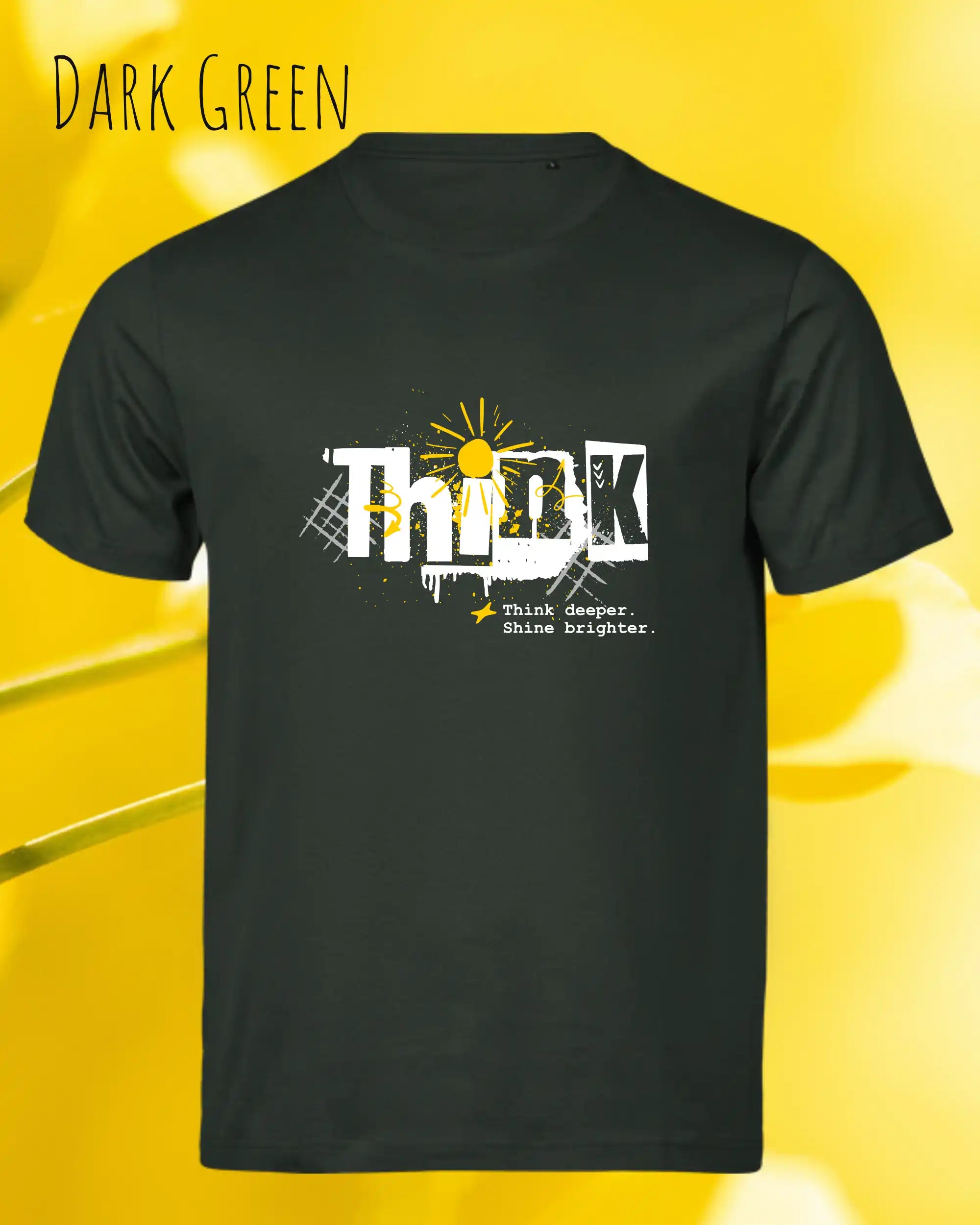 Bio-Baumwolle T-Shirt – Tee Jays Urban Luxury Tee 1150 – Unisex - farbe dark green - design: think