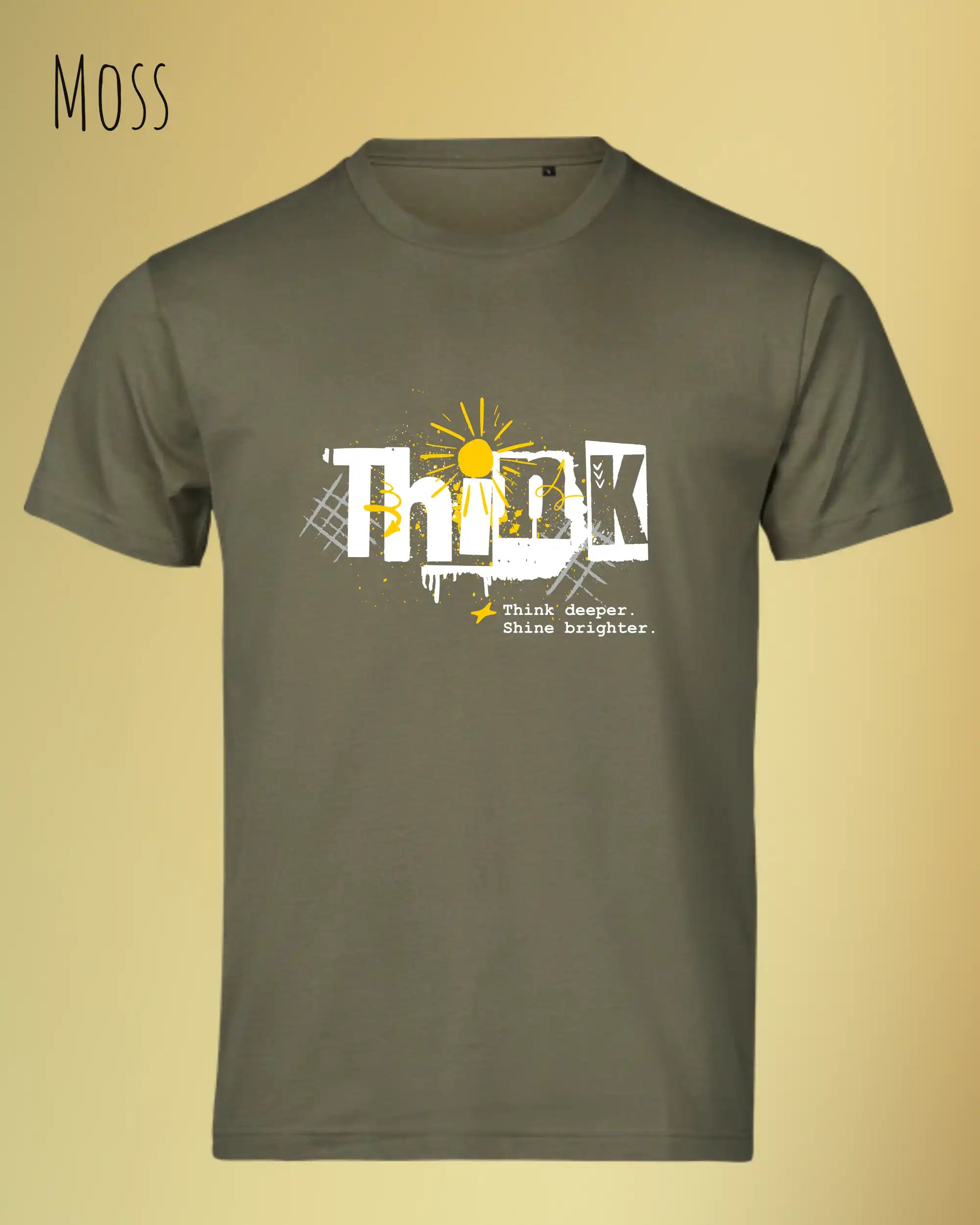 Bio-Baumwolle T-Shirt – Tee Jays Urban Luxury Tee 1150 – Unisex - farbe moss - design: think