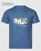 Bio-Baumwolle T-Shirt – Tee Jays Urban Luxury Tee 1150 – Unisex - farbe ocean blue - design: think