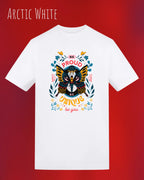 unisex baumwoll t shirt arctic white mit be proud design

