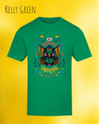 unisex baumwoll t shirt Kelly green mit be proud design
