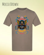 unisex baumwoll t shirt mock brown mit be proud design
