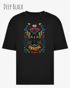 Heavyweight Oversized T-Shirt – AWDis 240 T – Unisex - farbe deep black - design be proud be you