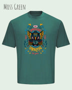 Heavyweight Oversized T-Shirt – AWDis 240 T – Unisex - farbe moss green - design be proud be you