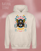 unisex streetwear hoodie natural stone im oversize fit mit design be proud