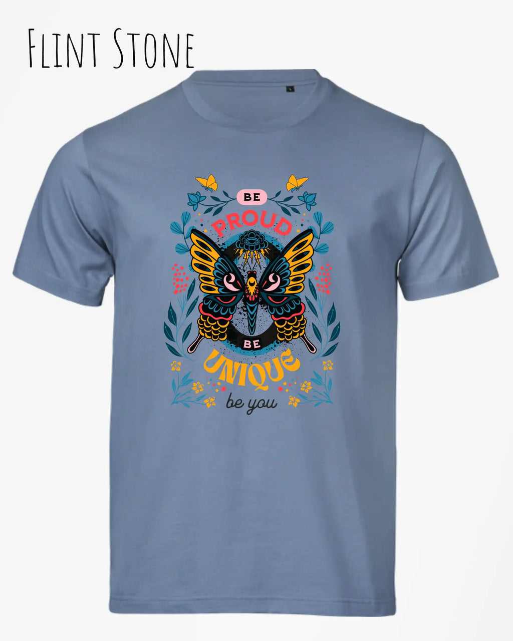 Bio-Baumwolle T-Shirt – Tee Jays Urban Luxury Tee 1150 – Unisex - farbe flint stone - design: be proud