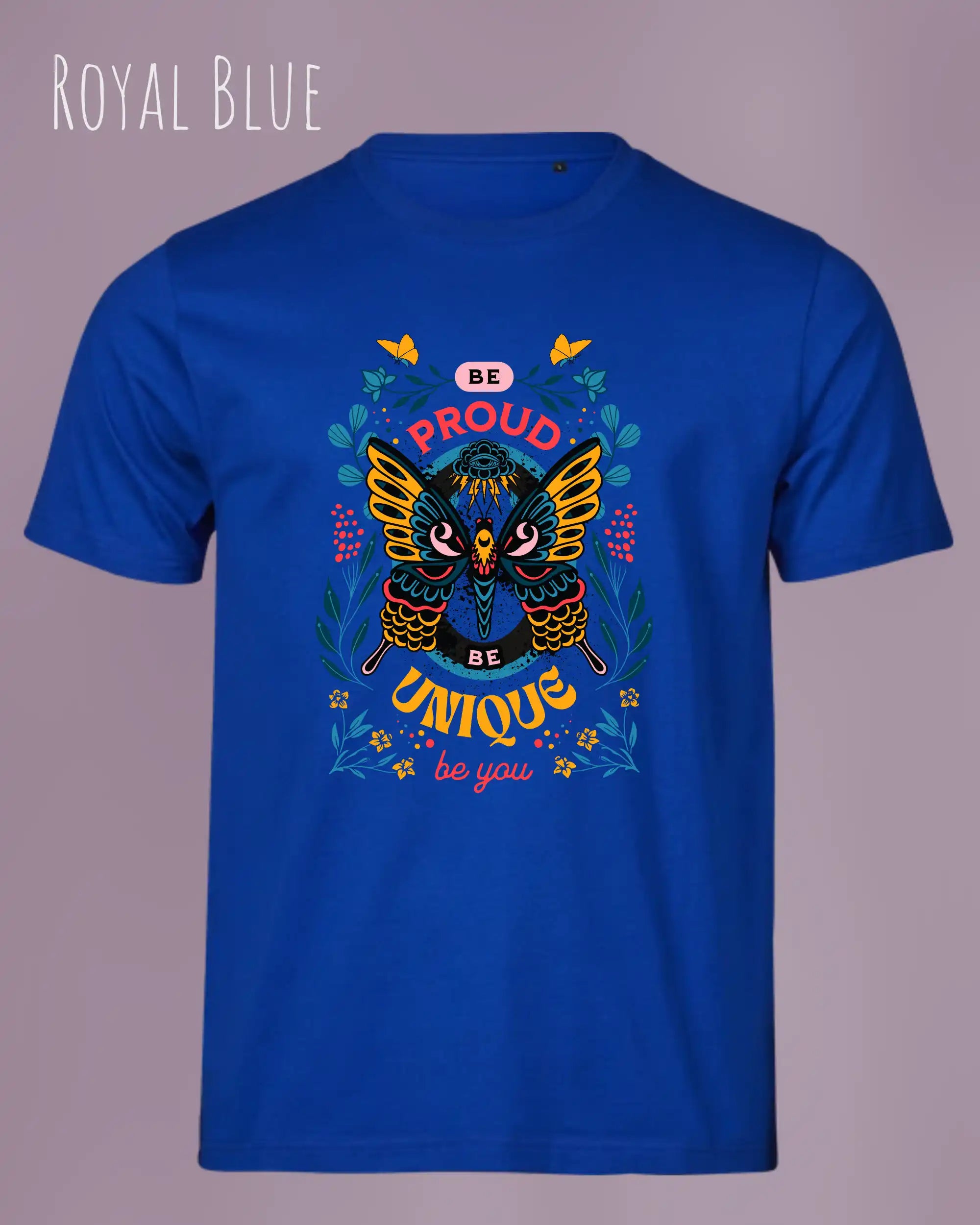 Bio-Baumwolle T-Shirt – Tee Jays Urban Luxury Tee 1150 – Unisex - farbe royal blue - design: be proud