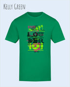 Baumwolle T-Shirt – AWDis 150 T – Unisex - Farbe KELLY GREEN - Design: LOUDER