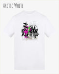 Baumwolle T-Shirt – AWDis 150 T – Unisex - Farbe ARCTIC WHITE - Design: DELETE REALITY