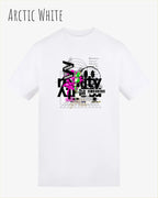 Baumwolle T-Shirt – AWDis 150 T – Unisex - Farbe ARCTIC WHITE - Design: DELETE REALITY
