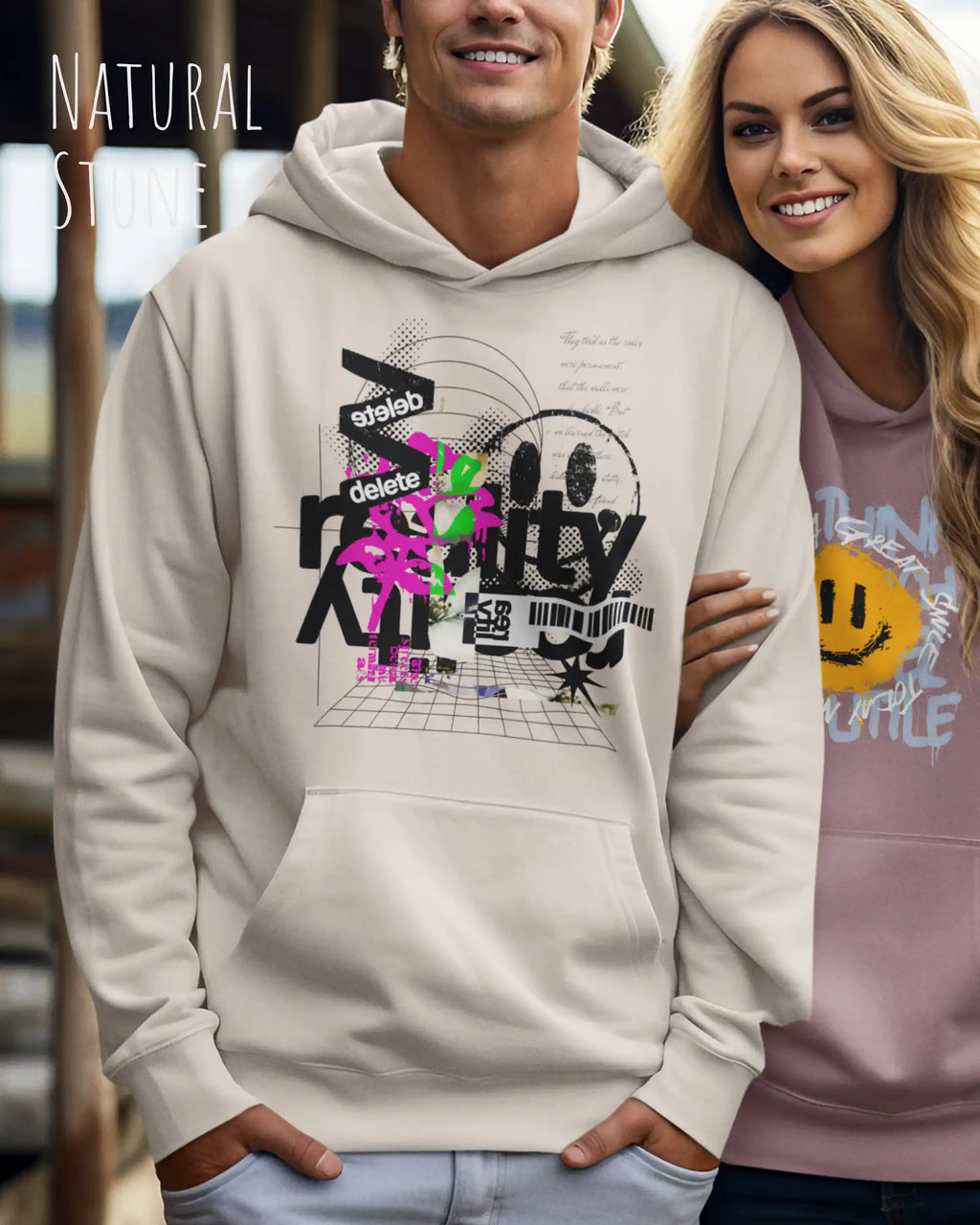 unisex streetwear hoodie im oversize fit mit modernem design