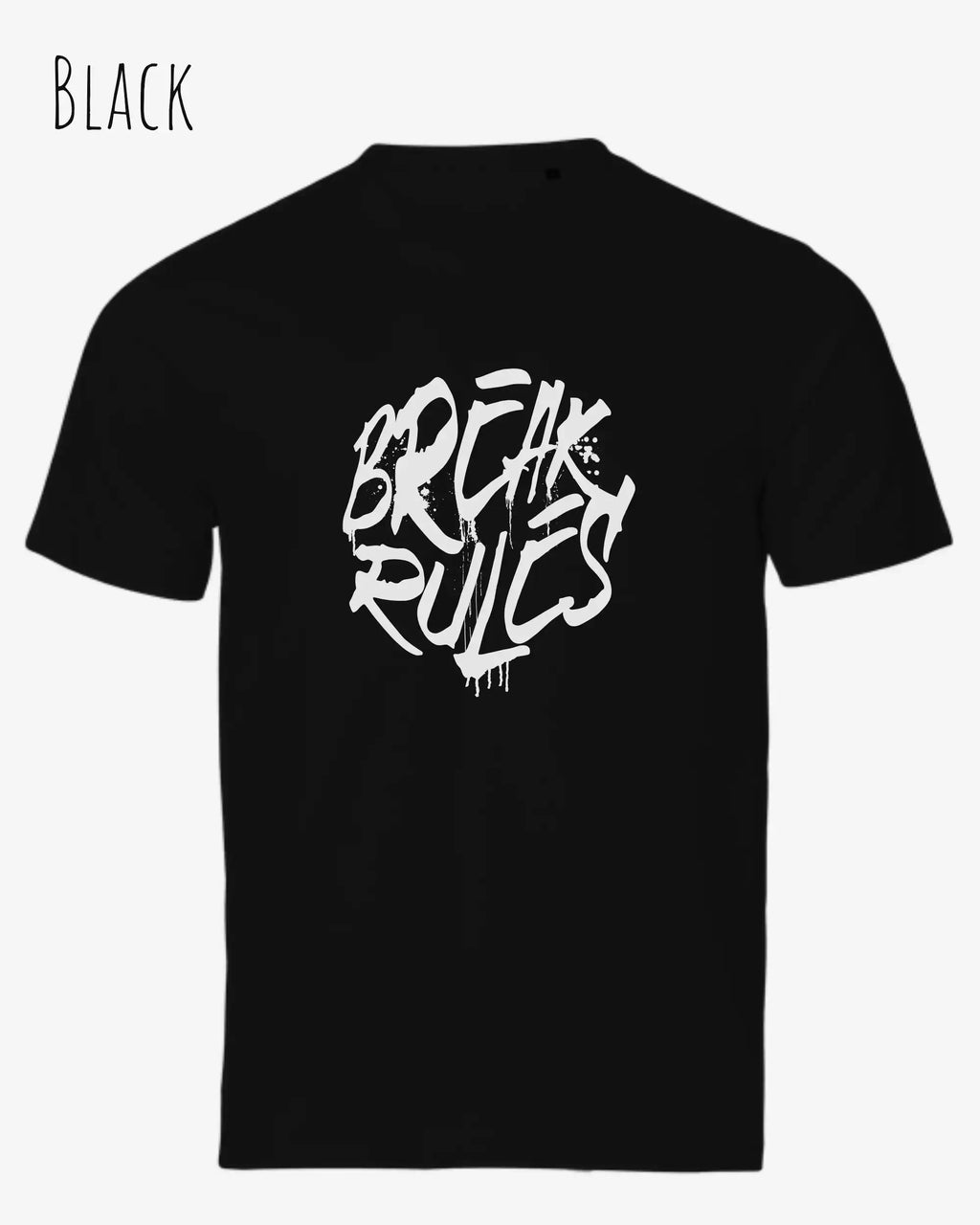 Bio-Baumwolle T-Shirt – Tee Jays Urban Luxury Tee 1150 – Unisex - farbe black - design: break rules