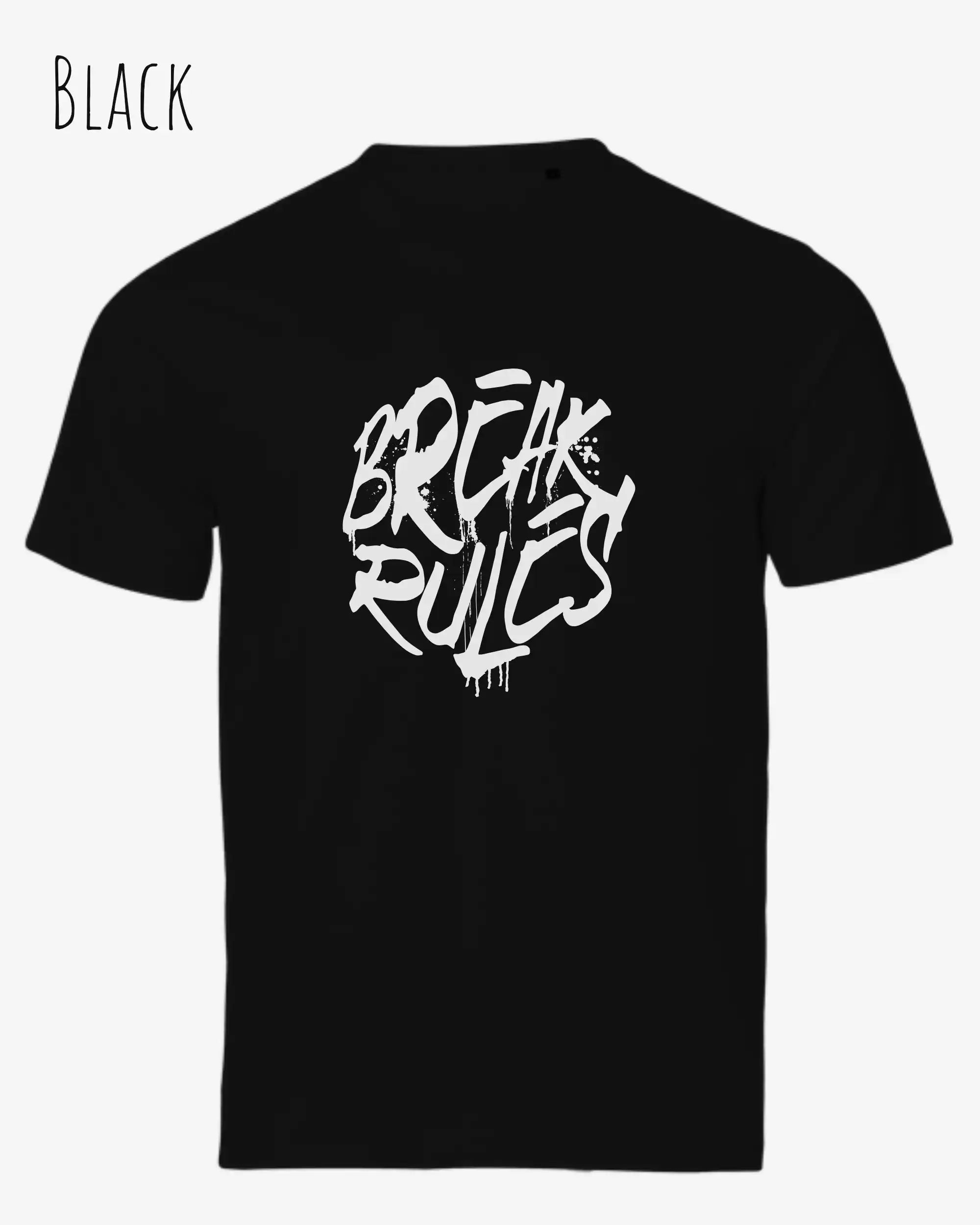 Bio-Baumwolle T-Shirt – Tee Jays Urban Luxury Tee 1150 – Unisex - farbe black - design: break rules