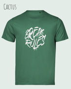 Bio-Baumwolle T-Shirt – Tee Jays Urban Luxury Tee 1150 – Unisex - farbe cactus - design: break rules