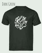 Bio-Baumwolle T-Shirt – Tee Jays Urban Luxury Tee 1150 – Unisex - farbe dark green - design: break rules