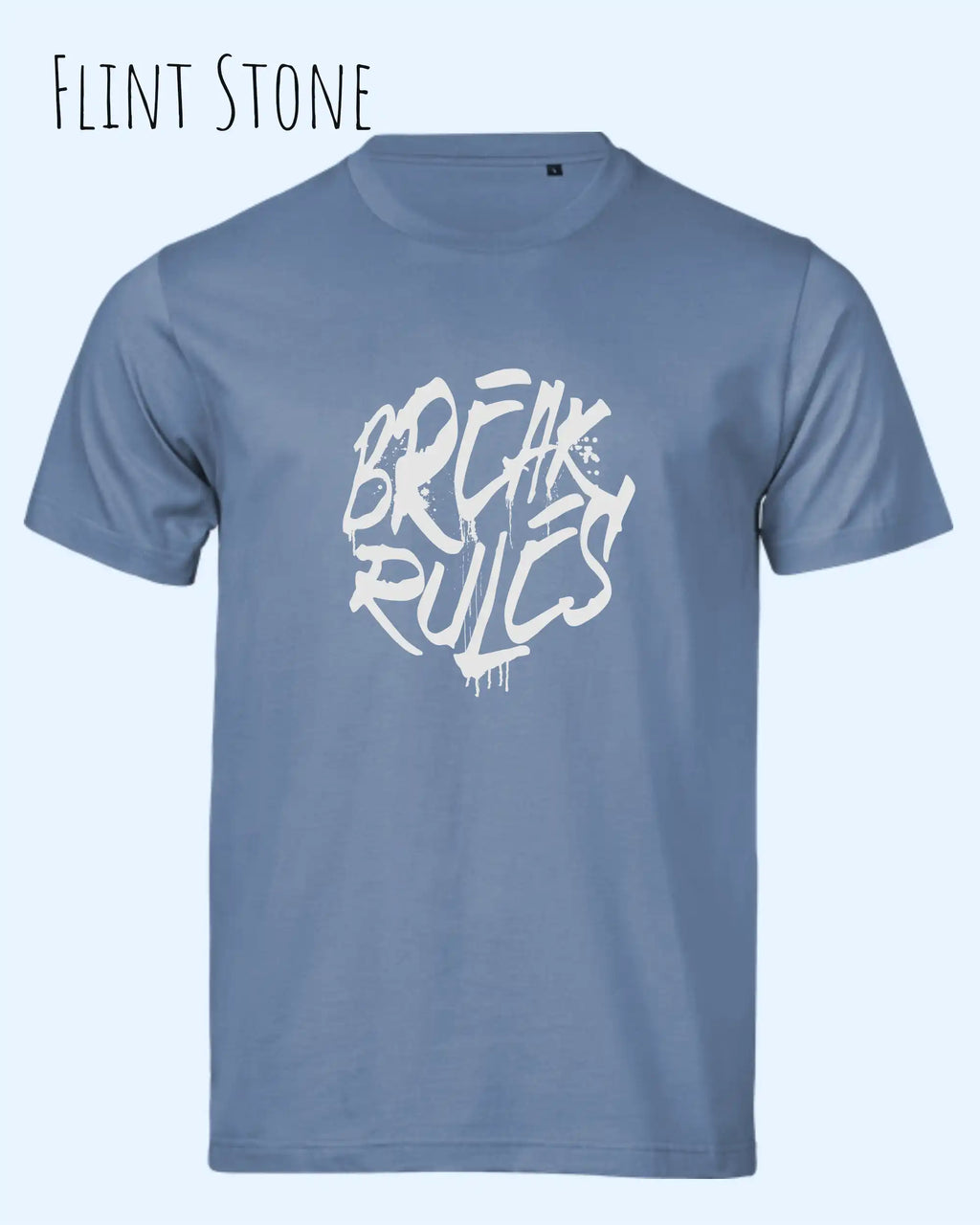 Bio-Baumwolle T-Shirt – Tee Jays Urban Luxury Tee 1150 – Unisex - farbe flint stone - design: break rules