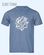 Bio-Baumwolle T-Shirt – Tee Jays Urban Luxury Tee 1150 – Unisex - farbe flint stone - design: break rules