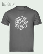 Bio-Baumwolle T-Shirt – Tee Jays Urban Luxury Tee 1150 – Unisex - farbe leaf green - design: break rules