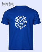 Bio-Baumwolle T-Shirt – Tee Jays Urban Luxury Tee 1150 – Unisex - farbe royal blue - design: break rules