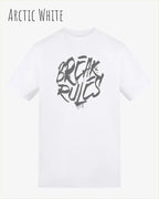 Baumwolle T-Shirt – AWDis 150 T – Unisex - Farbe ARCTIC WHITE - Design: REAK RULES