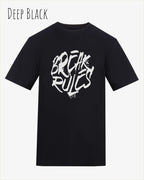 Baumwolle T-Shirt – AWDis 150 T – Unisex - Farbe DEEP BLACK - Design: REAK RULES