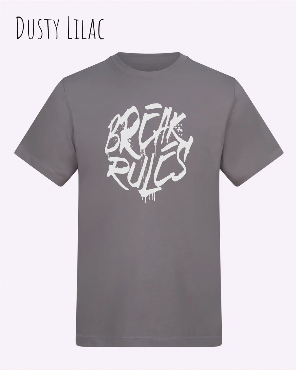 Baumwolle T-Shirt – AWDis 150 T – Unisex - Farbe DUSTY LILAC - Design: REAK RULES