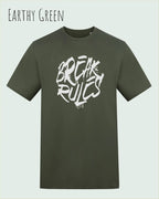 Baumwolle T-Shirt – AWDis 150 T – Unisex - Farbe EARTHY GREEN - Design: REAK RULES