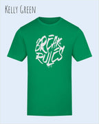 Baumwolle T-Shirt – AWDis 150 T – Unisex - Farbe KELLY GREEN - Design: REAK RULES