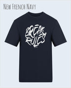 Baumwolle T-Shirt – AWDis 150 T – Unisex - Farbe NEW FRENCH NAVY - Design: REAK RULES