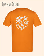 Baumwolle T-Shirt – AWDis 150 T – Unisex - Farbe ORANGE CRUSH - Design: REAK RULES