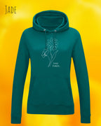 damen hoodie jade im feminine fit aus weicher baumwollmischung mit keep it simple design