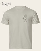 die Abbildung zeigt das unisex t-shirt Tee Jays Urban Luxury Tee 1150 In der farbe  cement und dem design keep it simple.