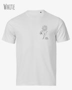 die Abbildung zeigt das unisex t-shirt Tee Jays Urban Luxury Tee 1150 In der farbe  white und dem design keep it simple.