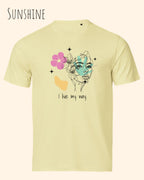die Abbildung zeigt das nachhaltige Bio-Design-T-Shirt Tee Jays Urban Luxury Tee 1150 in der Farbe sunshine mit dem Statement-Motiv "I live my Way".