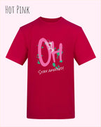 Baumwolle T-Shirt – AWDis 150 T – Unisex - Farbe HOT PINK - Design: STAY AMAZED