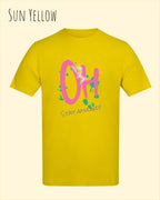 Baumwolle T-Shirt – AWDis 150 T – Unisex - Farbe SUN YELLOW - Design: STAY AMAZED