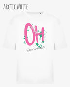 Heavyweight Oversized T-Shirt – AWDis 240 T – Unisex - farbe arctic white - design stay amazed