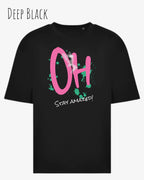 Heavyweight Oversized T-Shirt – AWDis 240 T – Unisex - farbe deep black - design stay amazed