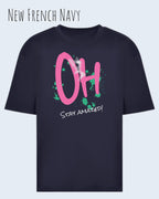 Heavyweight Oversized T-Shirt – AWDis 240 T – Unisex - farbe new French navy - design stay amazed