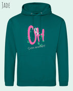 unisex basic hoodie jade aus weicher baumwollmischung mit stay amazed design