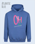 unisex streetwear hoodie Atlantic blue im oversize fit mit design stay amazed