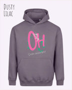 unisex streetwear hoodie dusty lilac im oversize fit mit design stay amazed