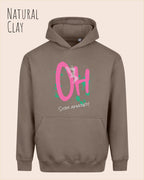 unisex streetwear hoodie natural clay im oversize fit mit design stay amazed