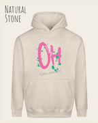unisex streetwear hoodie natural stone im oversize fit mit design stay amazed