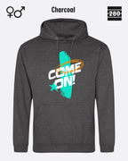 Design‑Hoodie – Unisex – COME ON – Weiche Baumwollmischung
