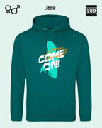 Design‑Hoodie – Unisex – COME ON – Weiche Baumwollmischung
